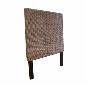 Padma's Plantation Wicker Weave Twin Headboard in Kubu Gray