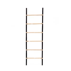 Padma's Plantation Rattan Ladder in Black & Natural