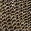 Padma's Plantation Boca Wicker Cushion Chair in Kubu Gray