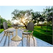 Padma's Plantation Rattan 2 Pc. Bistro Chair Set in Black & Beige