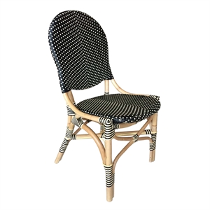 Padma's Plantation Rattan 2 Pc. Bistro Chair Set in Black & Beige