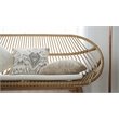 Padma's Plantation Florida Rattan Sofa Bench in Natural Rattan