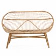 Padma's Plantation Florida Rattan Sofa Bench in Natural Rattan