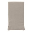 Padma's Plantation Sandspur Beach Wood Dining Armchair in Brushed Linen White