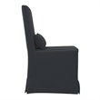 Padma's Plantation Sandspur Beach Wood Dining Chair in Charcoal Gray