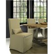 Padma's Plantation Sandspur Beach Wood Dining Chair in Brushed Linen White