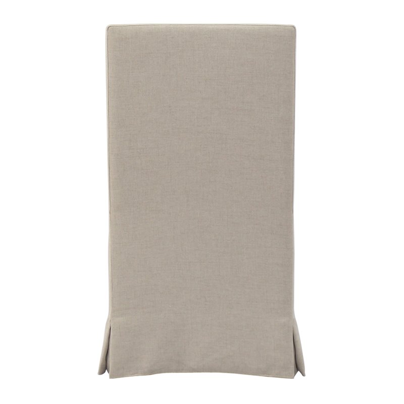 Padma's Plantation Sandspur Beach Wood Dining Chair in Brushed Linen White