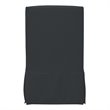 Padma's Plantation Sandspur Beach Wood Swivel Lounge Chair in Charcoal Gray