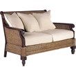 Padma's Plantation Trinidad Wood Loveseat in Natural Antique