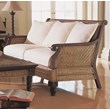 Padma's Plantation Trinidad Wood Loveseat in Natural Antique