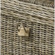 Padma's Plantation Wicker End Table Trunk in Kubu Gray