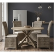 Padma's Plantation Nico Wicker Cushion Chair in Kubu Gray