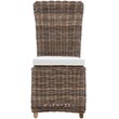 Padma's Plantation Nico Wicker Cushion Chair in Kubu Gray