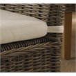 Padma's Plantation Nico Wicker Cushion Chair in Kubu Gray