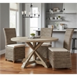 Padma's Plantation Nico Wicker Cushion Chair in Kubu Gray