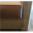 Padma's Plantation Nautilus Wicker Patio Right Loveseat in Kubu Gray