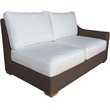 Padma's Plantation Nautilus Wicker Patio Right Loveseat in Kubu Gray