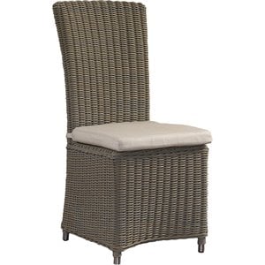 Padma's Plantation Nico Aluminum Patio Cushion Chair in Kubu Gray