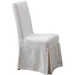 Padma's Plantation Pacific Beach Wood Dining Chair in Sunbleached White