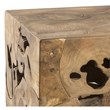Padma's Plantation Wood Teak End Table in Natural