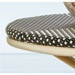 Padma's Plantation Rattan Bistro Table in Black & Beige