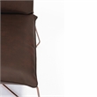 Padma's Plantation Moderne Lounge Chair in Dark Brown Leather