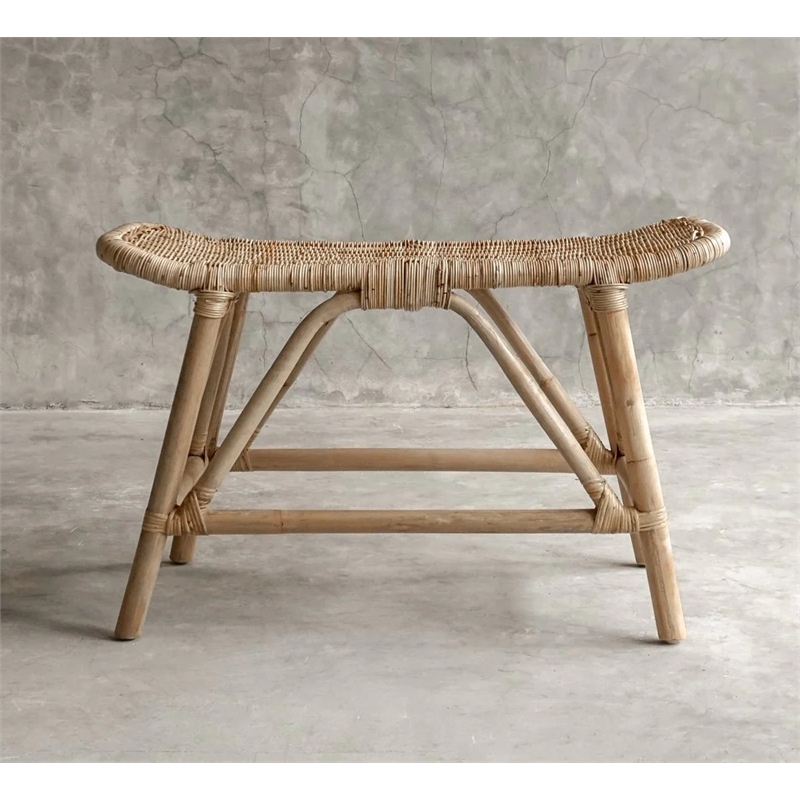 Padma's Plantation Small Zoe Bench in Naturral