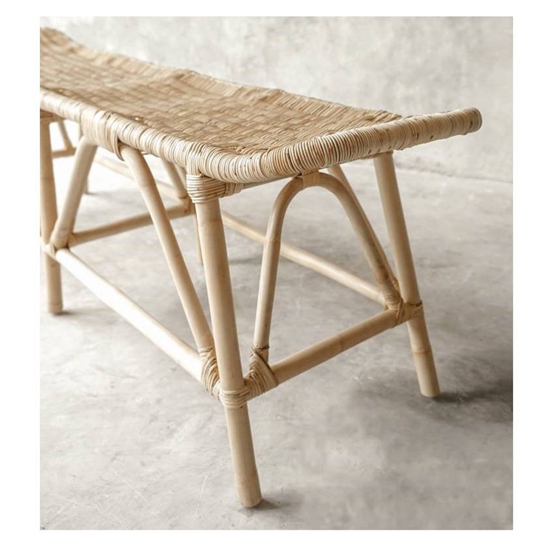 Padma's Plantation Small Zoe Bench in Naturral