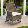 Padma's Plantation Outdoor Viceroy Arm Dining Chair in Naturral