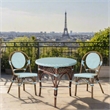 Padma's Plantation Paris Bistro Dining Table in Blue