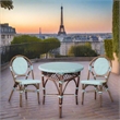 Padma's Plantation Paris Bistro Dining Table in Blue