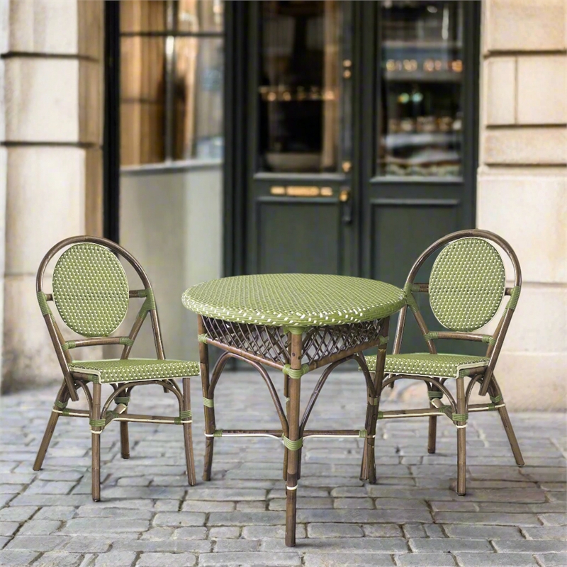 Padma's Plantation Paris Bistro Dining Table in Green