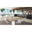 Jamesdar Kurv Steel Dining Chair 2 Piece Set in White & Natural