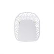 Jamesdar Kurv Steel Dining Chair 2 Piece Set in White & Natural