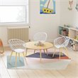 Jamesdar Kurv Steel and Plastic Mini Chair 2 Piece Set in White & Natural