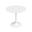 Jamesdar Kurv Steel 3 Piece Cafe Set in White & Natural