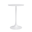 Jamesdar Kurv Steel 3 Piece Counter Height Cafe Set in White & Natural