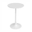 Jamesdar Kurv Steel 3 Piece Counter Height Cafe Set in White & Natural