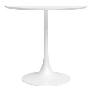 Jamesdar Kurv Wood and Steel 31.5&quot Cafe Table in White