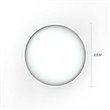 Jamesdar Kurv Plastic and Steel Chat Table in White & Natural
