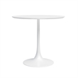Jamesdar Kurv 3-Piece Lux Dining Set in White and Natural
