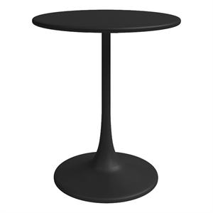 Jamesdar Kurv 24&quot Steel Bistro Table in Black Indoor/Outdoor