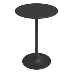 Jamesdar Kurv 24&quot Counter Height Steel Bistro Table in Black Indoor/Outdoor