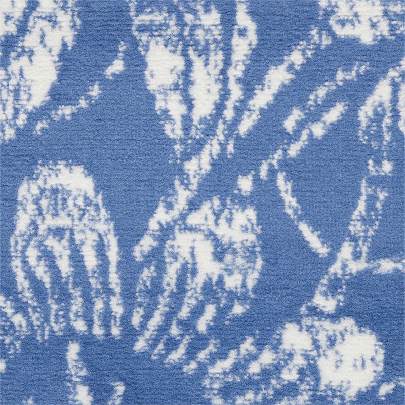 Nourison Whimsicle 4' x 6' Blue Fabric Farmhouse Area Rug (4' x 6')
