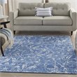 Nourison Whimsicle 4' x 6' Blue Fabric Farmhouse Area Rug (4' x 6')
