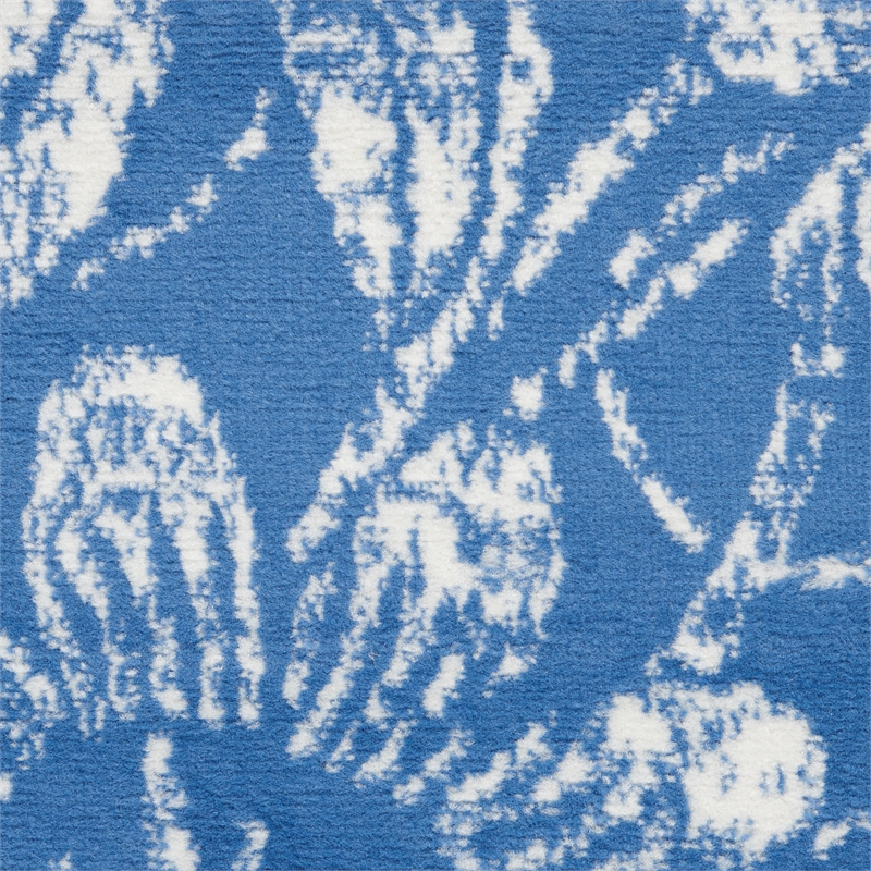 Nourison Whimsicle 8' x 10' Blue Fabric Farmhouse Area Rug (8' x 10')