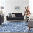 Nourison Whimsicle 8' x 10' Blue Fabric Farmhouse Area Rug (8' x 10')