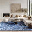 Nourison Whimsicle 8' x 10' Blue Fabric Farmhouse Area Rug (8' x 10')