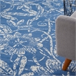 Nourison Whimsicle 8' x 10' Blue Fabric Farmhouse Area Rug (8' x 10')