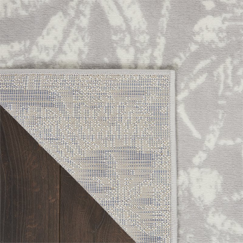 Nourison Whimsicle 4' x 6' Gray Fabric Farmhouse Area Rug (4' x 6')